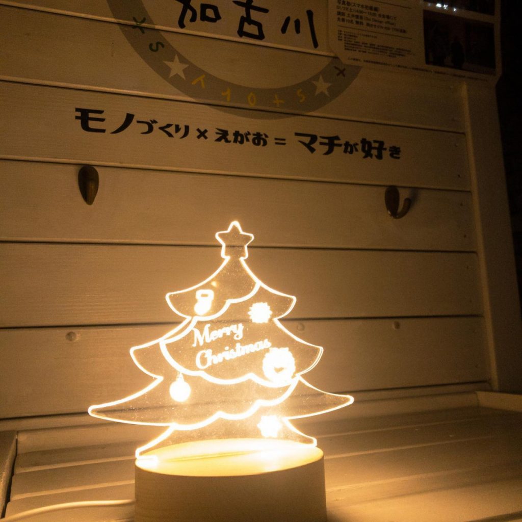 クリスマスツリーLED照明 オリジナルデザイン インテリア雑貨として販売 兵庫県加古川市