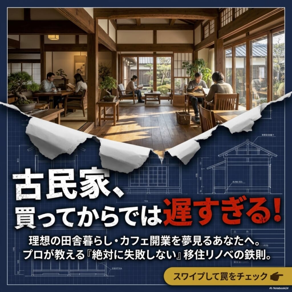 買ってからでは遅すぎる！プロが教える『失敗しない』古民家・移住リノベ講座